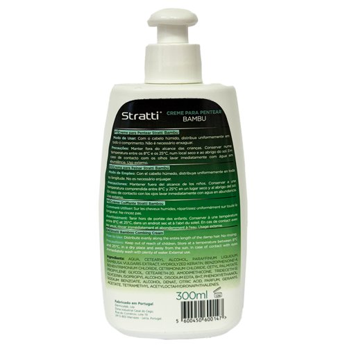 Leave-in cream Stratti Bamboo vitality & strength with keratin 300ml